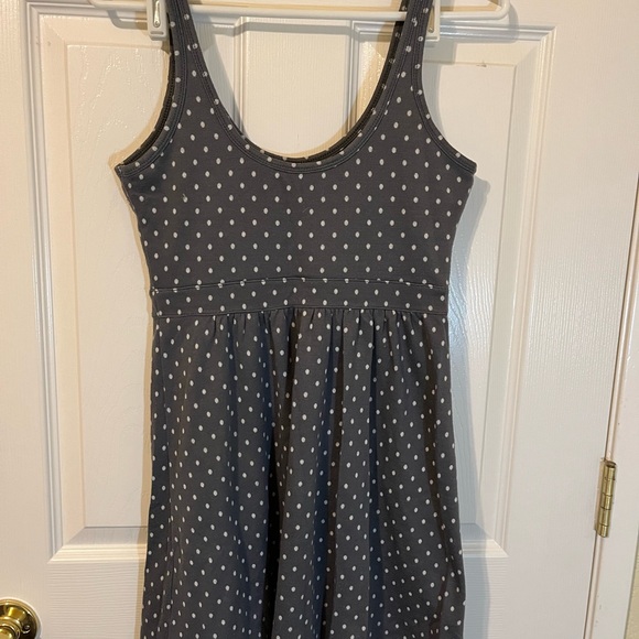 Abercrombie & Fitch Charcoal Polka Dot Top - Picture 8 of 11